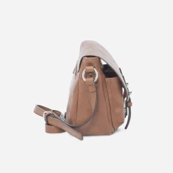 Sac bandoulière cognac à double boucle