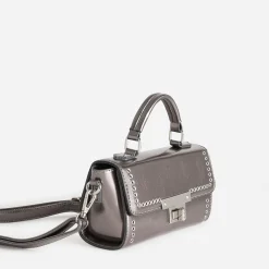 Sac bandoulière gun métallisé métalleries gris argenté