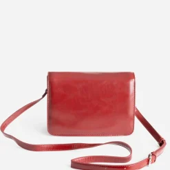 Sac bandoulière rouge foncé