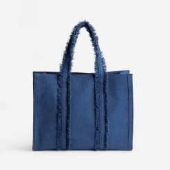 Sac cabas bleu esprit denim