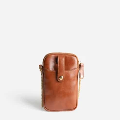 Sac cognac pour téléphone portable