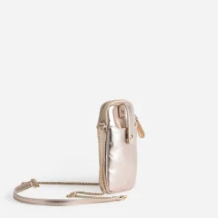 Sac doré métallisé pour téléphone portable