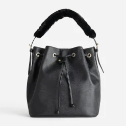 Sac seau noir deux anses amovibles