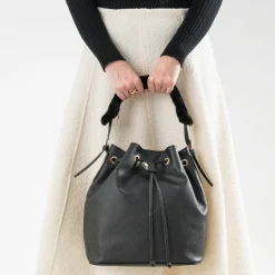 Sac seau noir deux anses amovibles