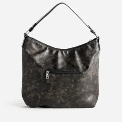 Sac TEXTO noir effet patchwork