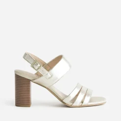 Sandale à talon CAPRICE dorée en cuir