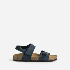 Sandale anatomique BUGGY marine cuir