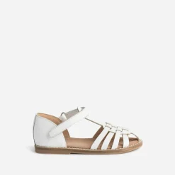 Sandale BUGGY blanche en cuir