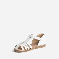 Sandale BUGGY blanche en cuir