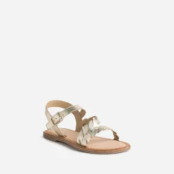 Sandale BUGGY dorée en cuir