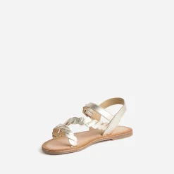 Sandale BUGGY dorée en cuir