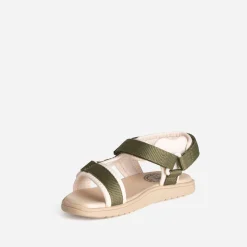 Sandale BUGGY kaki à scratchs