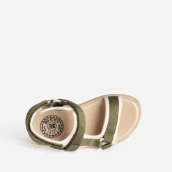 Sandale BUGGY kaki à scratchs