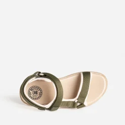 Sandale BUGGY kaki à scratchs