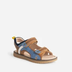 Sandale BUGGY marron et bleue