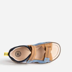 Sandale BUGGY marron et bleue