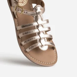 Sandale BUGGY rose cuivré en cuir