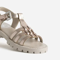 Sandale BUGGY rose cuivré semelle crantée