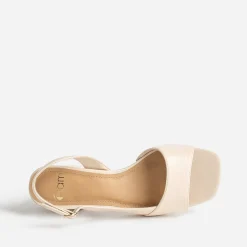 Sandale écru cut-out