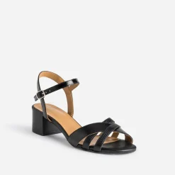 Sandale ERAM FLEX noire en cuir