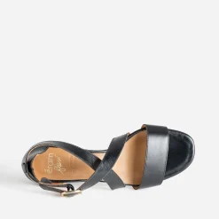 Sandale ERAM FLEX noire en cuir