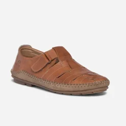 Sandale fermée FLUCHOS camel en cuir