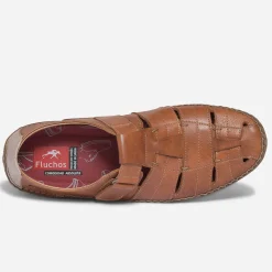 Sandale fermée FLUCHOS camel en cuir