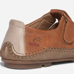 Sandale fermée FLUCHOS camel en cuir