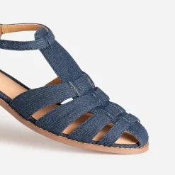 Sandale fisherman marine denim brut