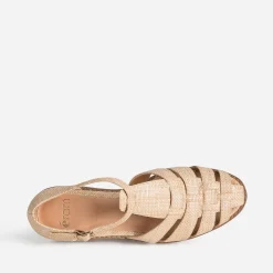 Sandale fishermann beige tressé