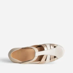 Sandale FRANCE ARNO beige cuir