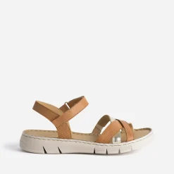 Sandale FRANCE ARNO cognac cuir