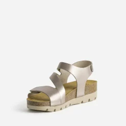 Sandale FRANCE ARNO dorée cuir
