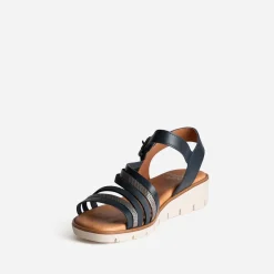 Sandale FRANCE ARNO marine cuir