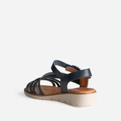 Sandale FRANCE ARNO marine cuir