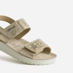 Sandale GEOX dorée à scratchs