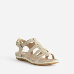 Sandale GEOX dorée en cuir