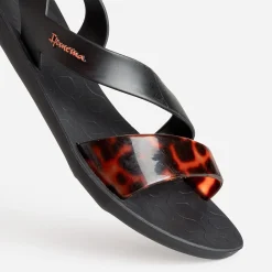 Sandale IPANEMA noire bride écaille