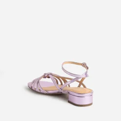 Sandale lilas métallisée
