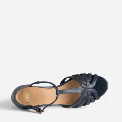 Sandale marine à talon