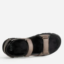 Sandale marron à scratchs