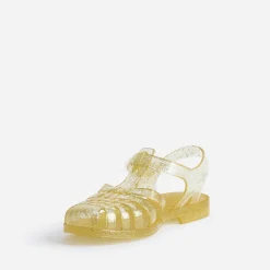 Sandale MEDUSE jaune pailletée en plastique