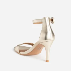 Sandale or à talon fin