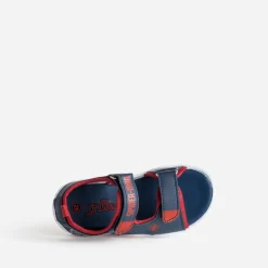 Sandale SPIDER-MAN marine et rouge à scratchs
