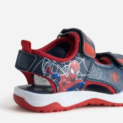 Sandale SPIDER-MAN marine et rouge à scratchs