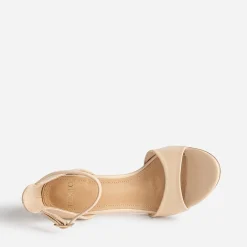 Sandale stiletto TEXTO beige