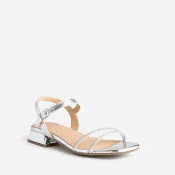 Sandale TEXTO argent à strass