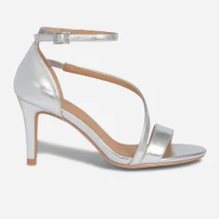 Sandale TEXTO argent à talon fin