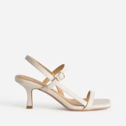 Sandale TEXTO beige bout carré