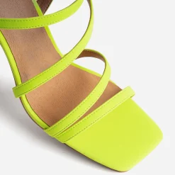 Sandale TEXTO lime à talon